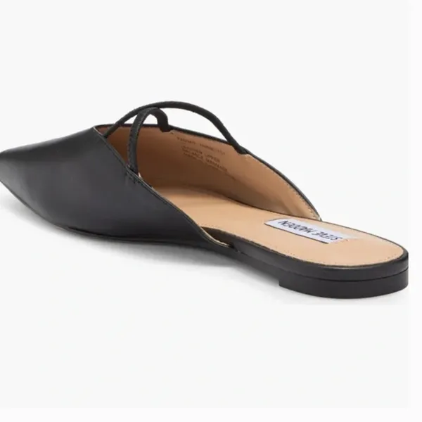 NEW Pammie Mule (Women) 8M, BLACK LEATHER Slip On - Image 4