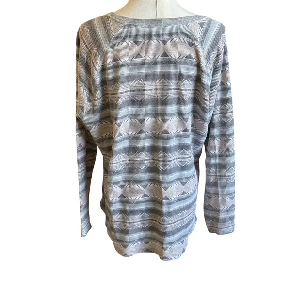 Eddie Bauer pink and grey thermal pajamas set XL lounge sleepwear - Image 5