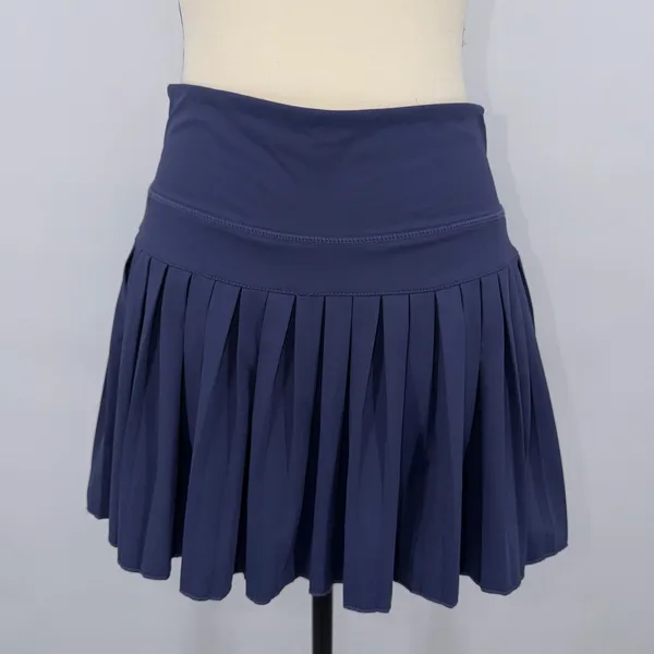 Gold Hinge Athletic Pleated Skort Blue Purple Tennis Golf Pickleball Skirt S - Image 2
