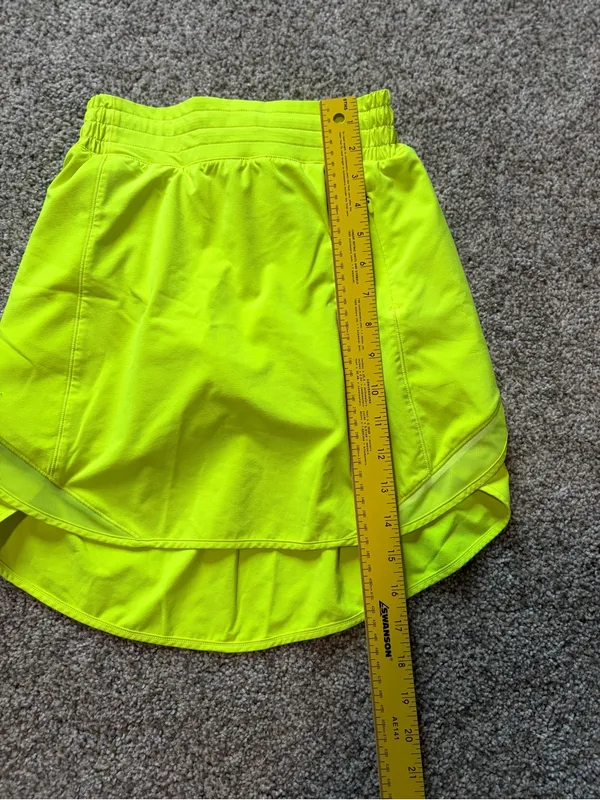 Lululemon Hotty Hot High-Rise Skirt Long Built In Shorts – Highlight Yellow – 2 - Image 10