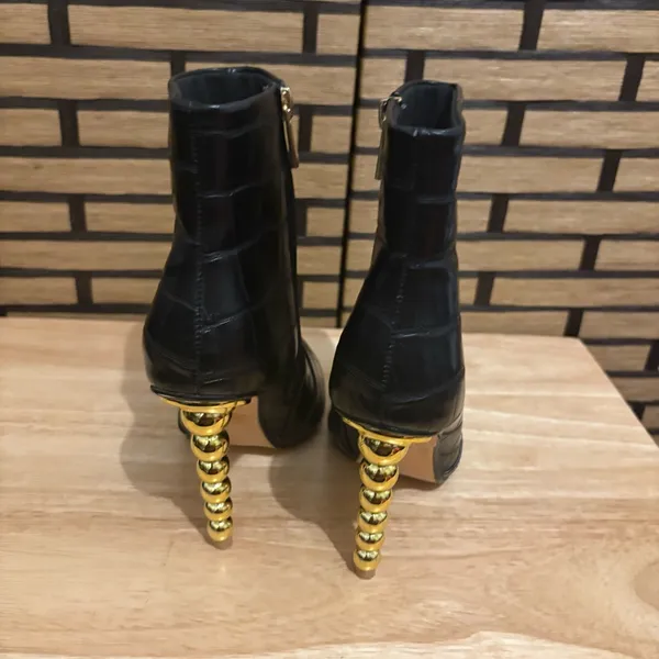 Lemon Drop By‎ Privileged Black Pointed Toe Boots Size 5.5 - Image 7