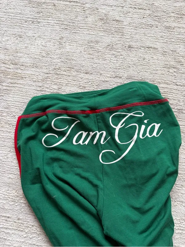 I.AM.GIA Green Zip-Front Crop Hoodie & Flared Track Pants (Size XS) - Image 7