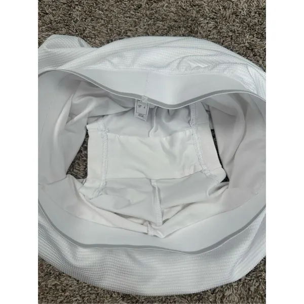 Adidas Core Club Skirt Women’s S Tennis Golf Athletic Skort Mini White Textured - Image 6
