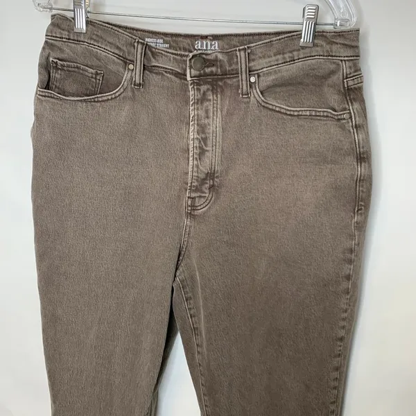 ana Highest Rise Vintage Straight Jeans. Brown Sz 14Ab - Image 3