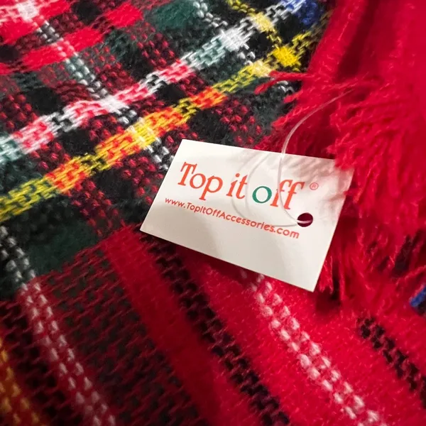 Plaid Infinity Scarf by Top It Off Accessories - Image 3
