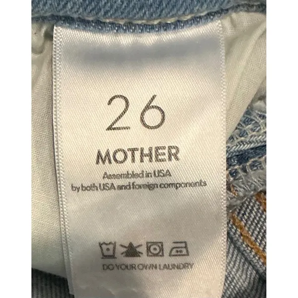 Mother The Hustler Ankle Fray Jeans Limited Edition Light Wash Size 26 High Rise - Image 6
