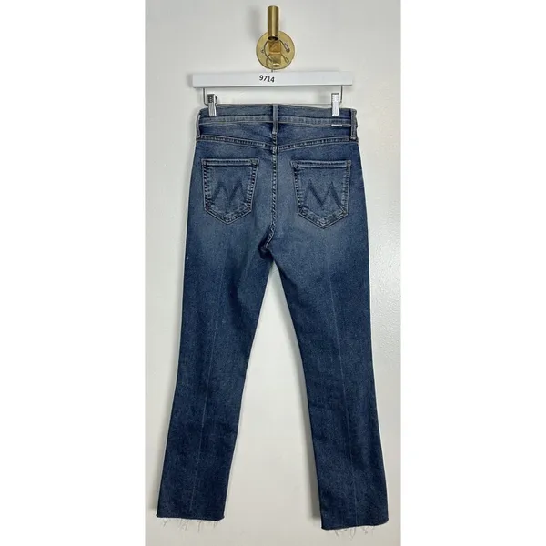 MOTHER The Mid-rise Dazzler Ankle Fray in Wash Going In Circles Size US 28 - Image 8