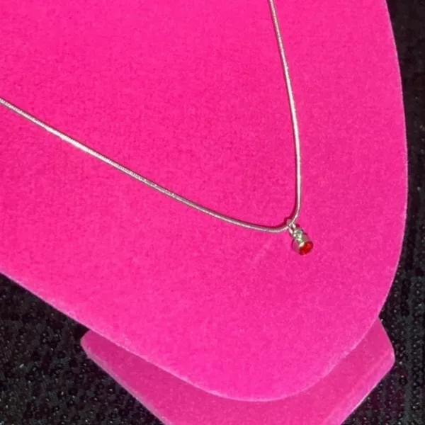 July Ruby Necklace Birthday Birthstone Month Red - Image 9