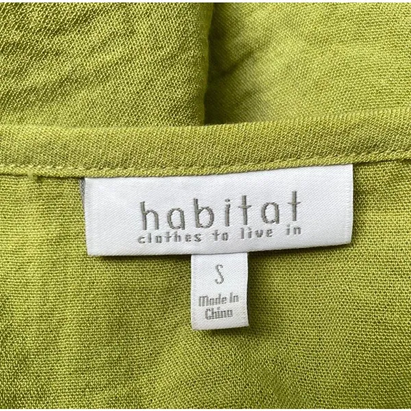 Habitat Clothes to Live In S Pastel Green Long Sleeve Tunic Top Blouse Artsy - Image 4