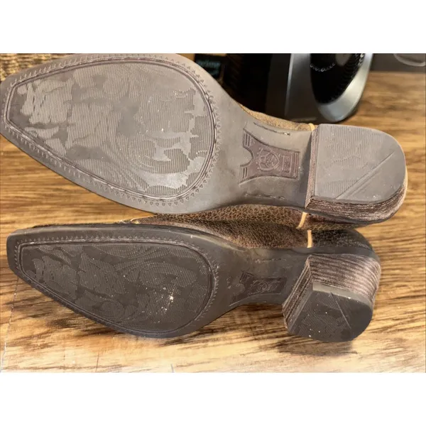 ARIAT Ladies Cowgirl Western Boot Brown distressed Leather Sz 7.5 - Image 13