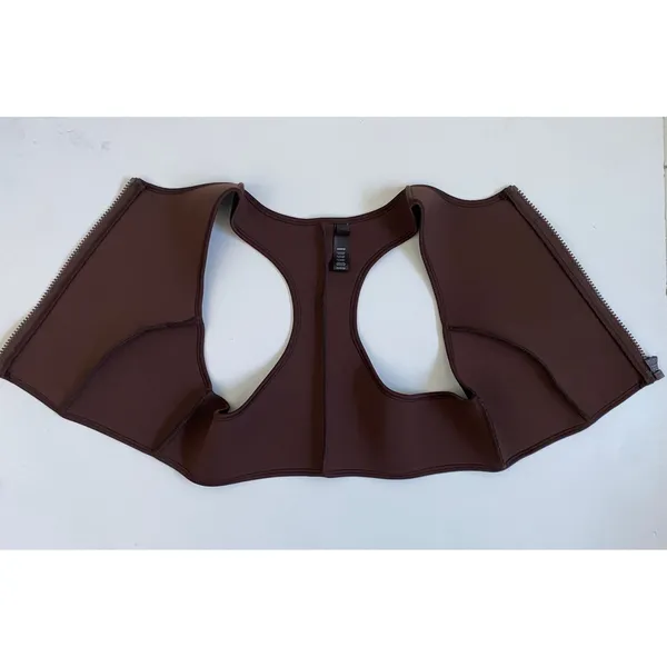 SKIMS Rubberized Scuba Swim High Neck Bikini Top Cocoa 2X Womens‎ Plus Size - Image 6