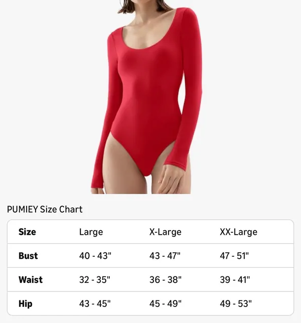 PUMIEY Women's Scoop Neck Long Sleeve Bodysuit Body-hugging Sexy Tops Smoke Cloud Collection - Image 6