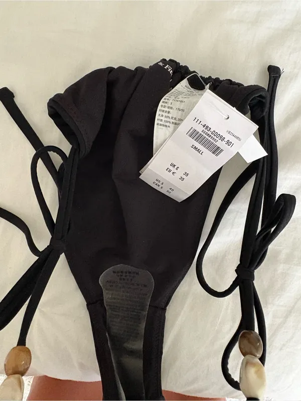 Black Halter String Bikini Top & Bottom - Image 5