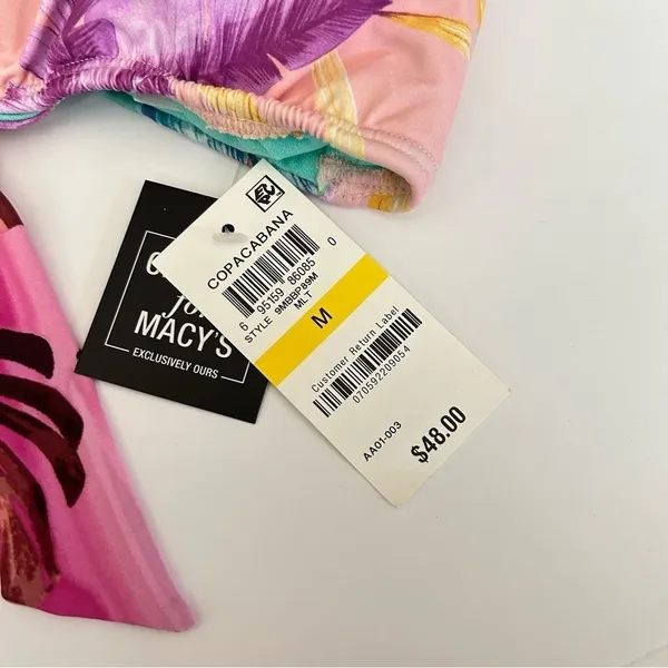 NWT Bar III Women's Over The Shoulder Bralette Bikini Swimsuit Top Size Medium - Image 4