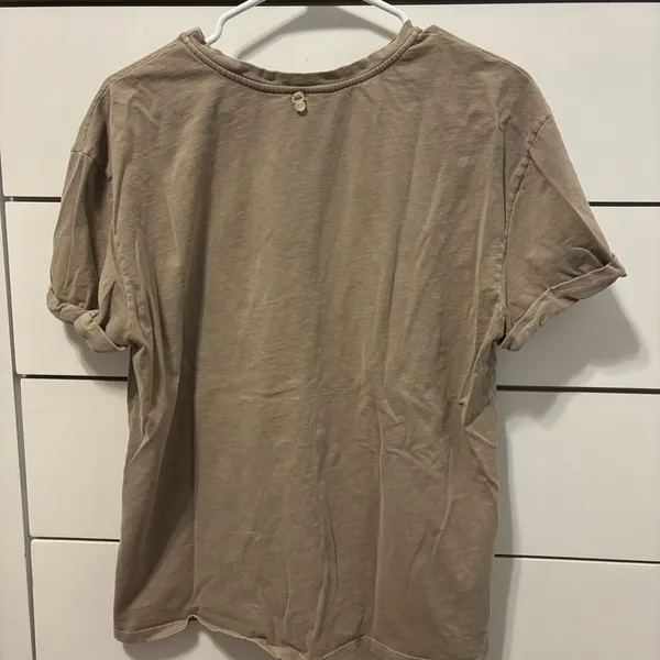 Anthropologie Malai Earth Brown Oversized Tee - Image 3