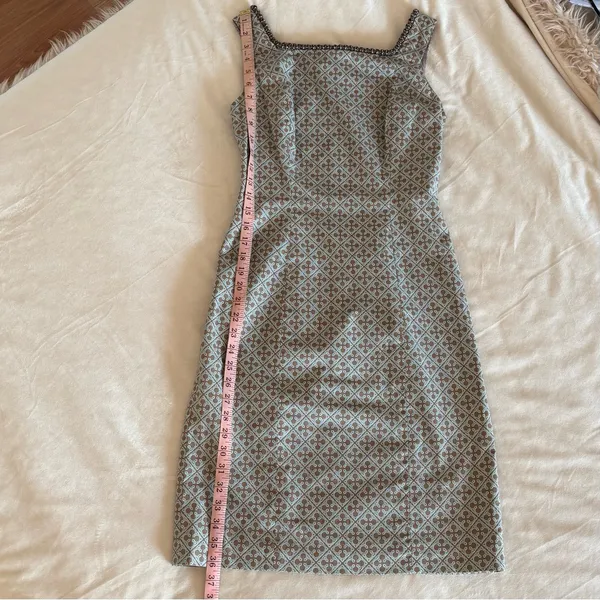Lotus Grace Turquoise Sleeveless Midi Dress Size 2 - Image 4