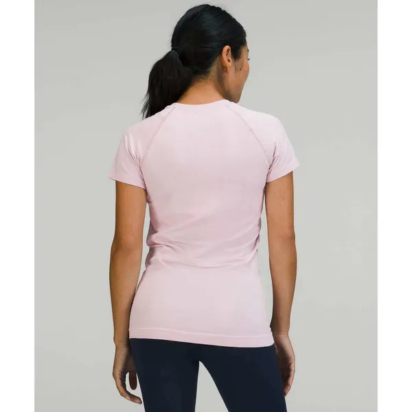 Lululemon 18 Swiftly Tech Short Sleeve 2.0 Pink Peony Active Running Shirt Top - Image 2