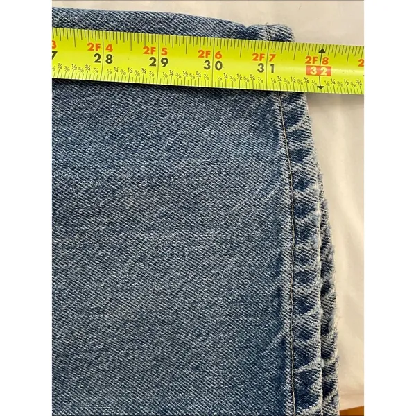 VTG 90s Brittania Jeans Womens 12 Tall High Waist Mom Tapered Blue Denim 31x32 - Image 9