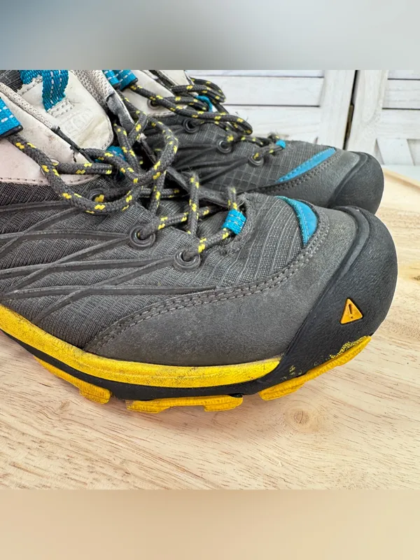 Keen Marshall WP Lace Up Hiking Shoes Grey Yellow Size 9 Women Workwear Outdoor - Image 7