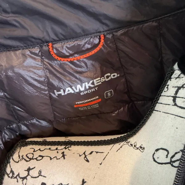 Hawke & Co Sport Puffer Vest Black Quilted Full Zip Performance Small Sleeveless - Image 4