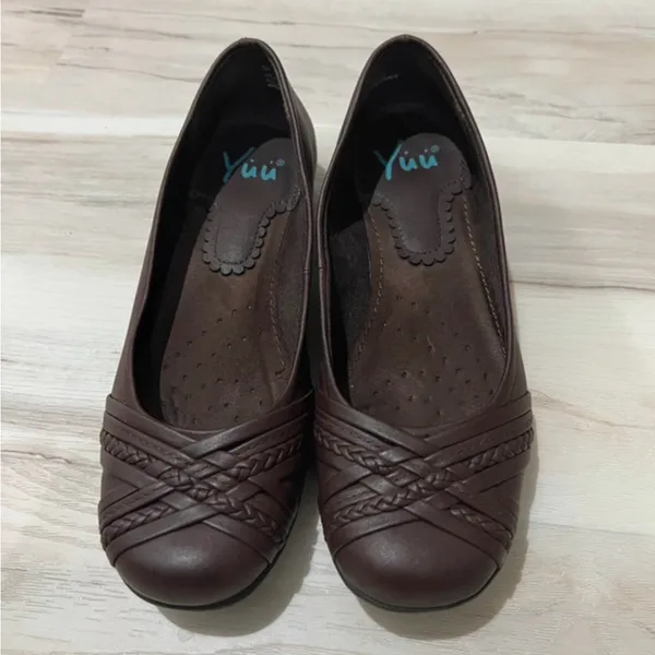 Yuu Dark Brown Braided Strap Slip - Image 2