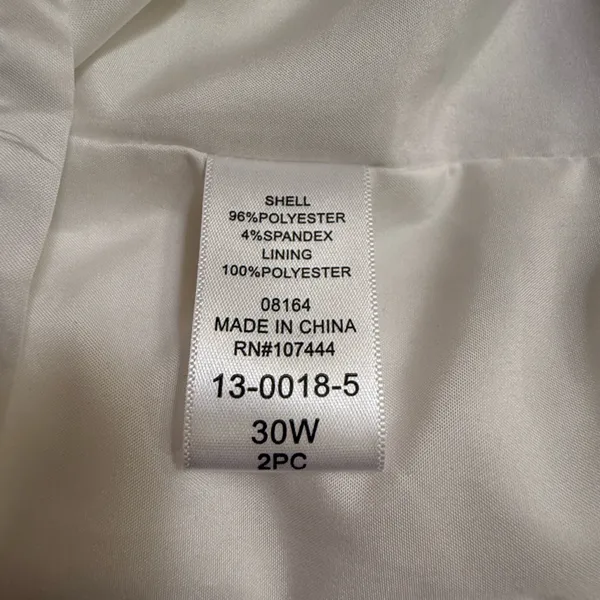 Jessica London white Textured Fabric - Image 7