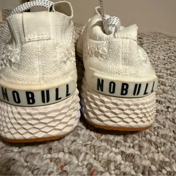 NoBull Project Allday Knit Sneakers in Dessert White- Size 7.5 (women) - Image 4