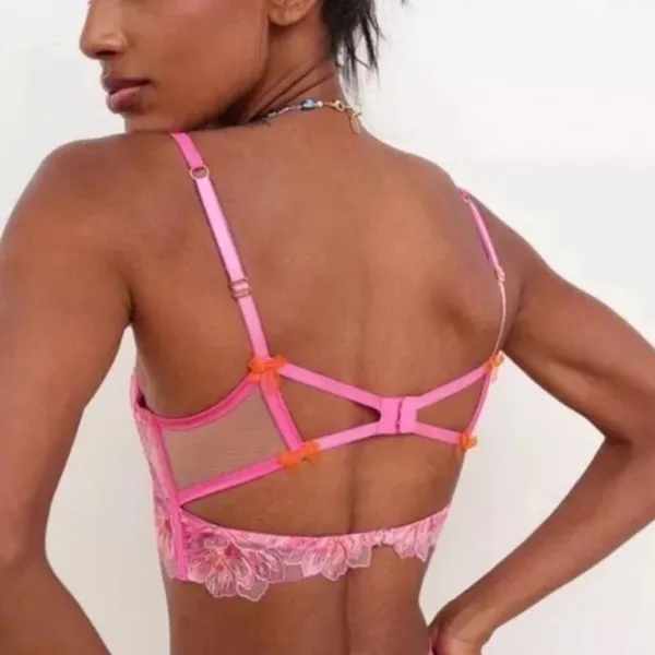 For‎ Love & Lemons Electric Embroidery Underwire Bra XS $135 - Image 2