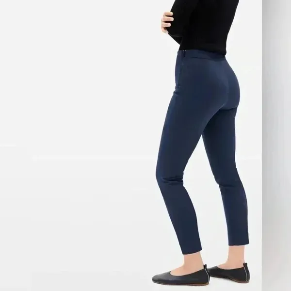 Everlane The Side-Zip Stretch Cotton Pant in Black Size 10 NWOT - Image 4