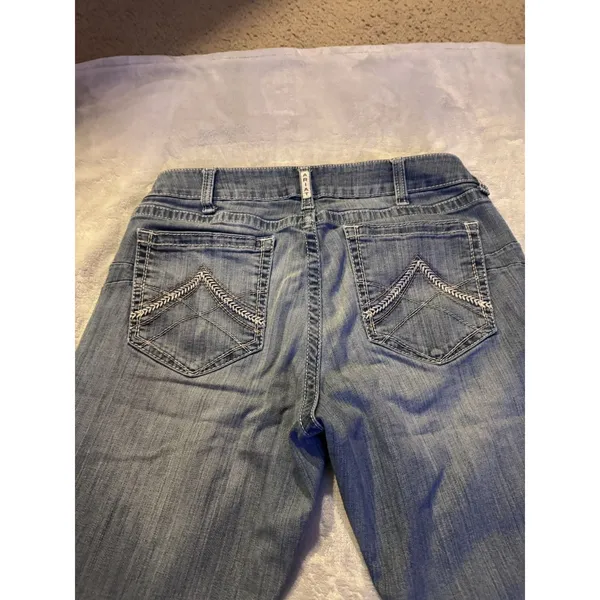 Ariat REAL Denim Women's Jeans Size 33s Mid Rise Straight Jeans - Image 11