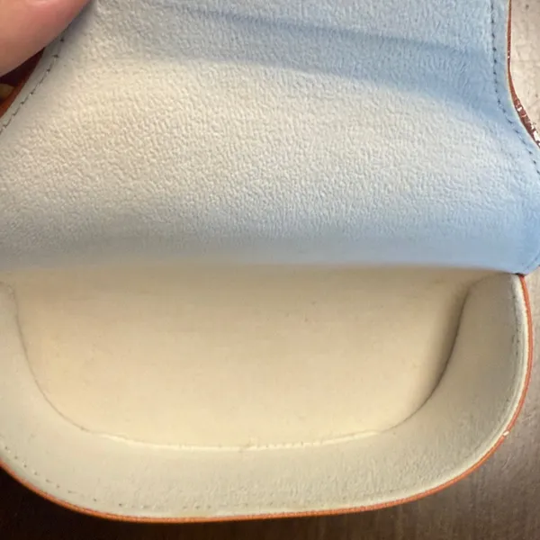Tory Burch Orange Sunglasses Case Empty - Image 2