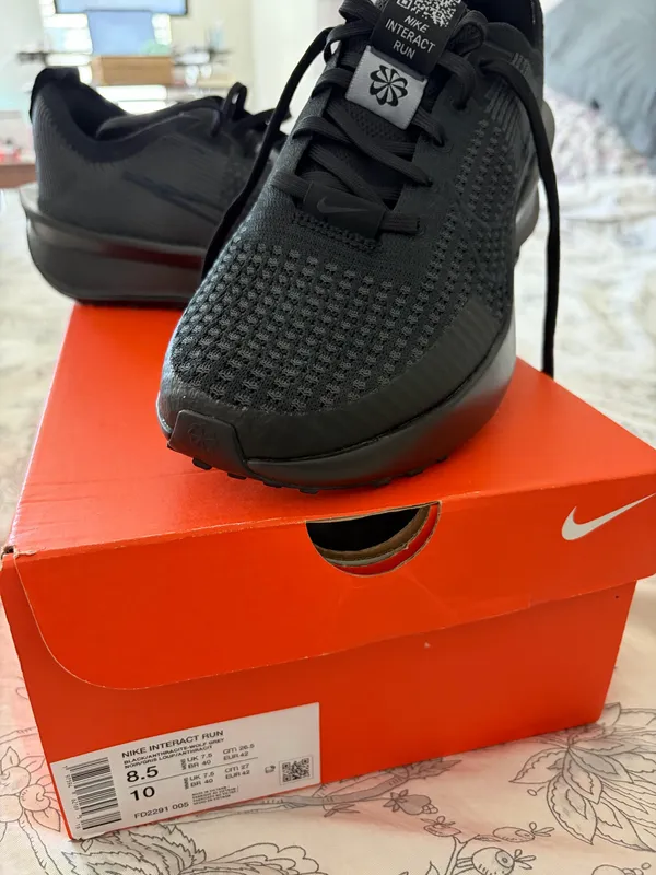 Nike Interact Run Men's Road Running Shoes Black - Image 2