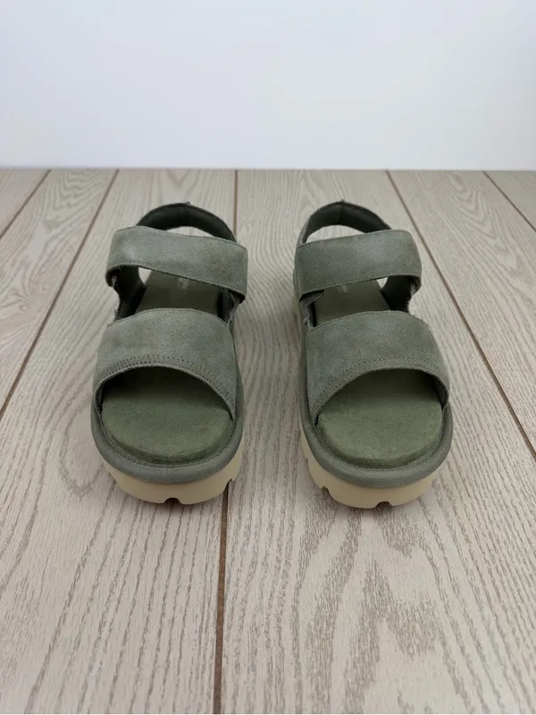Koolaburra by UGG Women's Tizz Suede Slide Sandals US9 Limewash $80 - Image 2
