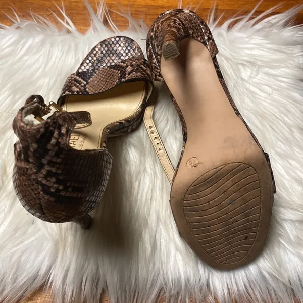 - Michael Shannon Brown Snakeskin Heels - Image 4