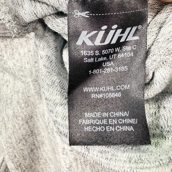 Kuhl Women Mock Neck Lea‎ Pullover Sweatshirt Gray Outdoors Activewear Large - Image 12
