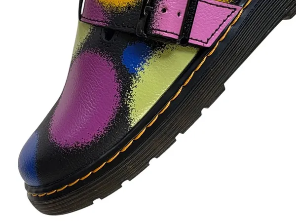 Like New Dr. Martens Leather Jorgie Multi Haze Sling Back Mules Size 6 - Image 4
