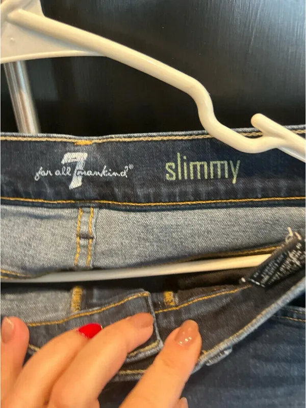 Women’s slim size 28 Seven for All Mankind jeans - Image 2
