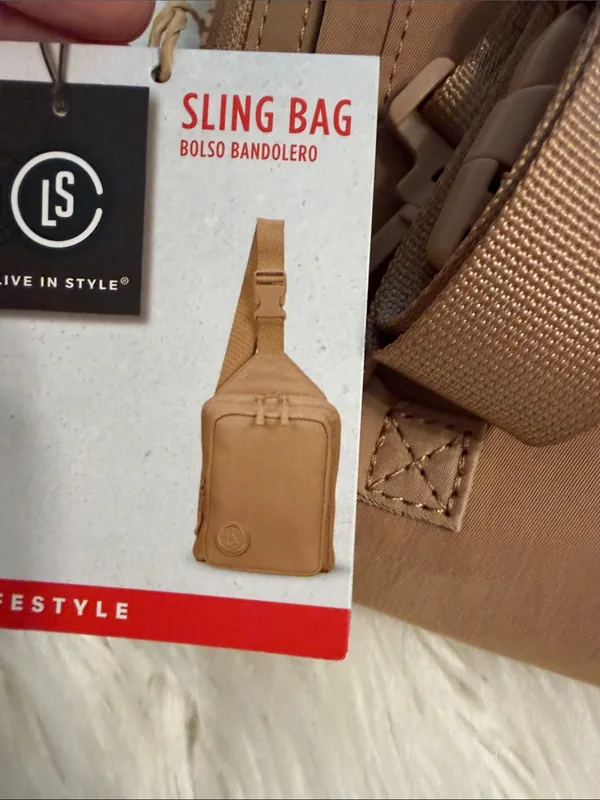 LIFE IN STYLE TAN Sling Bag brand new - Image 8