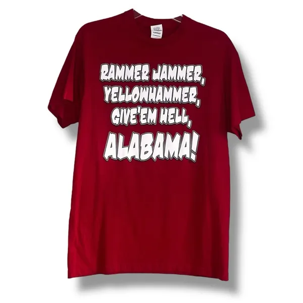 Delta Pro Weight Alabama Crimson Tide Rammer Jammer t-shirt Medium - Image 2