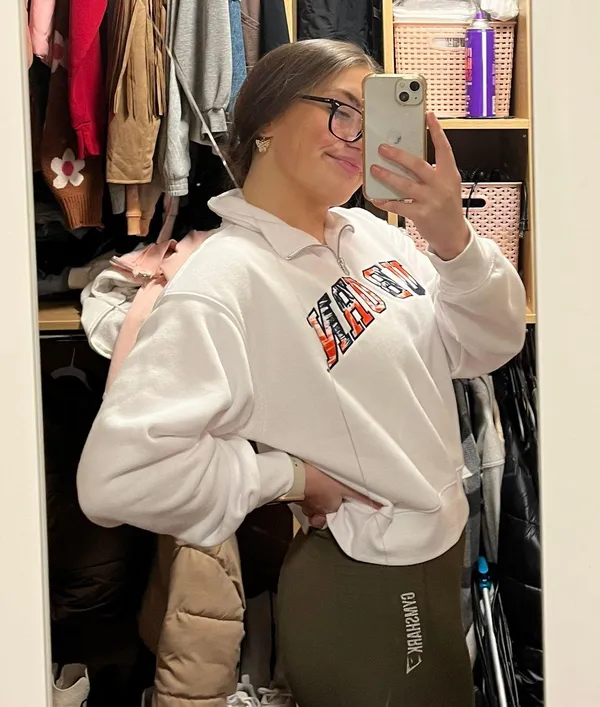Auburn Bookstore quarter zip sweatshirt White Size M - Image 2