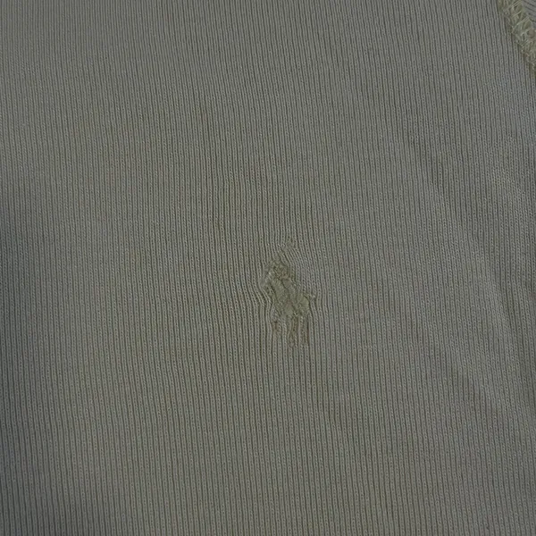 Ralph Lauren Sport Women Yellow Cotton Ribbed Crew Neck T-Shirt Size L Pony Logo - Image 9