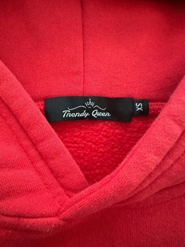 Amazon Hoodie Oversized Red Size XS - Image 2