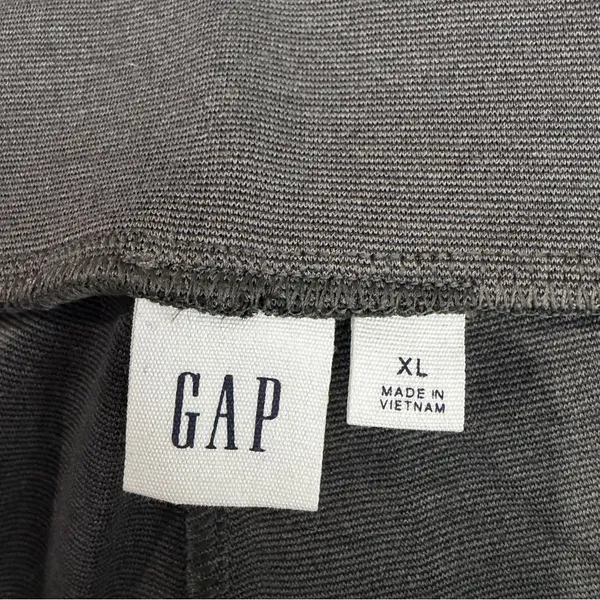 NWOT Gap Slit Hem Ponte Flare Charcoal Heather Pull On Stretch‎ Size XL Casual - Image 4