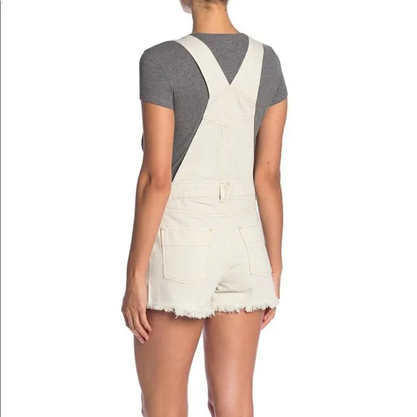 ✨ White Sunkissed Denim Overalls Romper/Jumpsuit✨ - Image 8