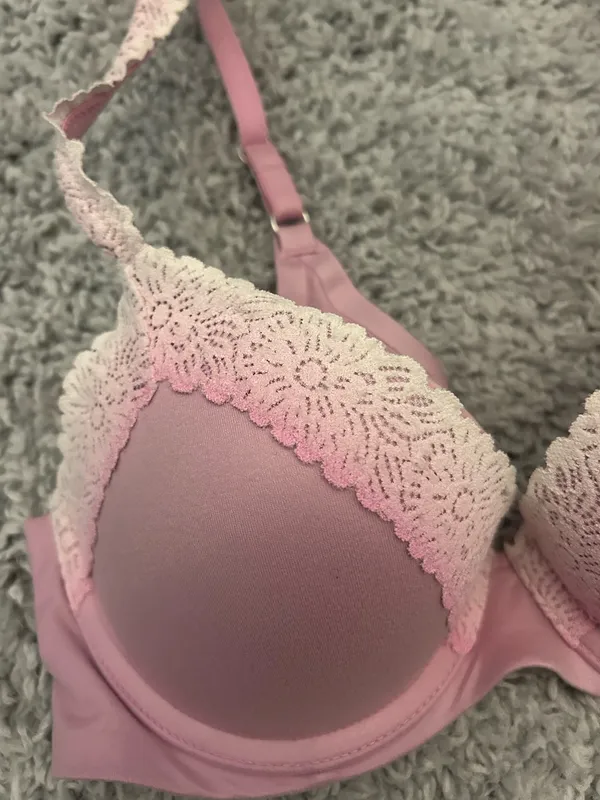 Aerie pink lace push up bra - Image 2