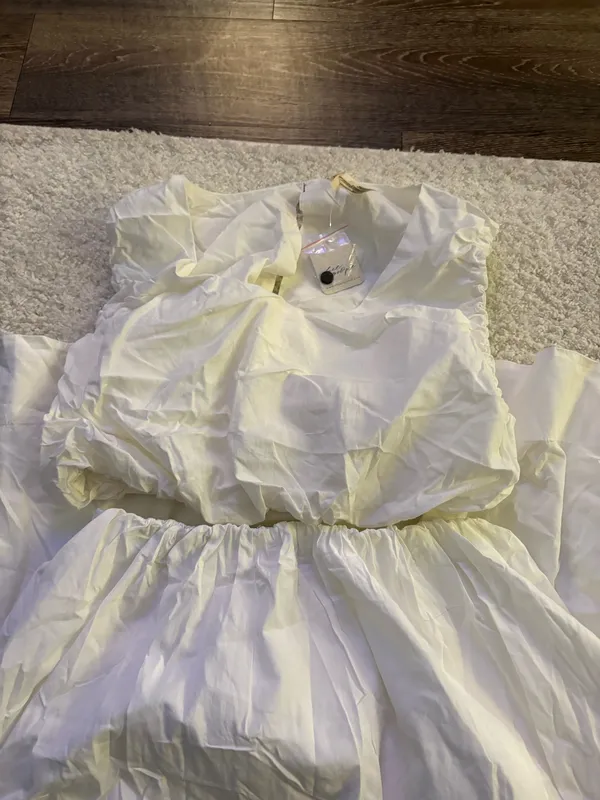 NWT Free People top and skirt Like A Wave Set in ivory. Size Medium - Image 5
