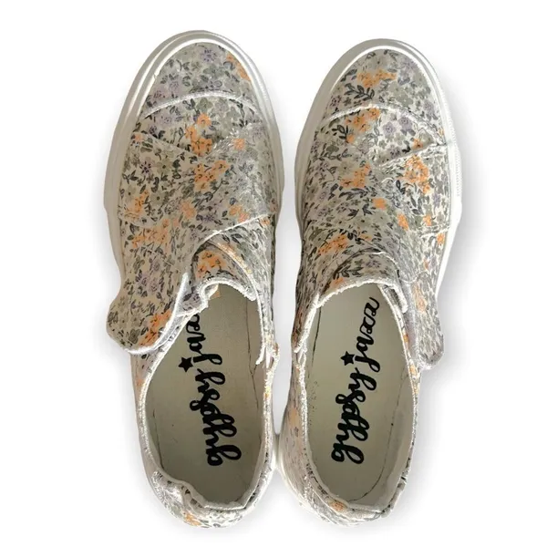 Gypsy Jazz Lavender Yellow Floral Ivory Sneaker - Image 6