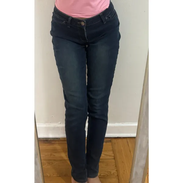 Express Size 8 Jeans Stella Regular Fit Low Rise Leggings pants - Image 9