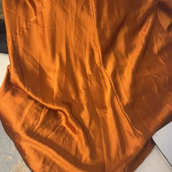 2 Obando collective copper orange silky one shoulder sleeveless maxi long - Image 6