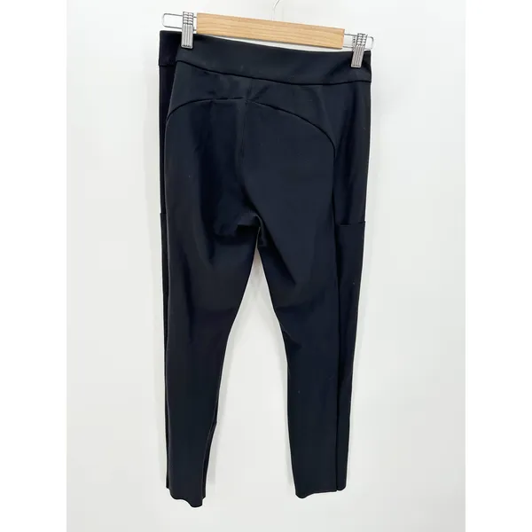 Athleta Stella Shale Black Ankle Zip Stretch‎ Trouser Pants Women's Size 4 - Image 2